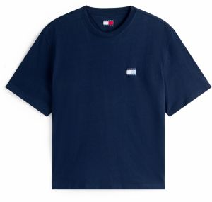 Tommy Jeans Tričko  námornícka modrá / svetlomodrá / biela ako vlna
