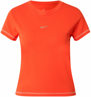 Nike Sportswear Tričko  oranžovo červená / strieborná