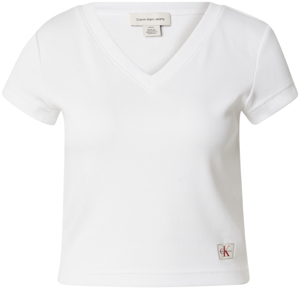 Calvin Klein Jeans Tričko  biela