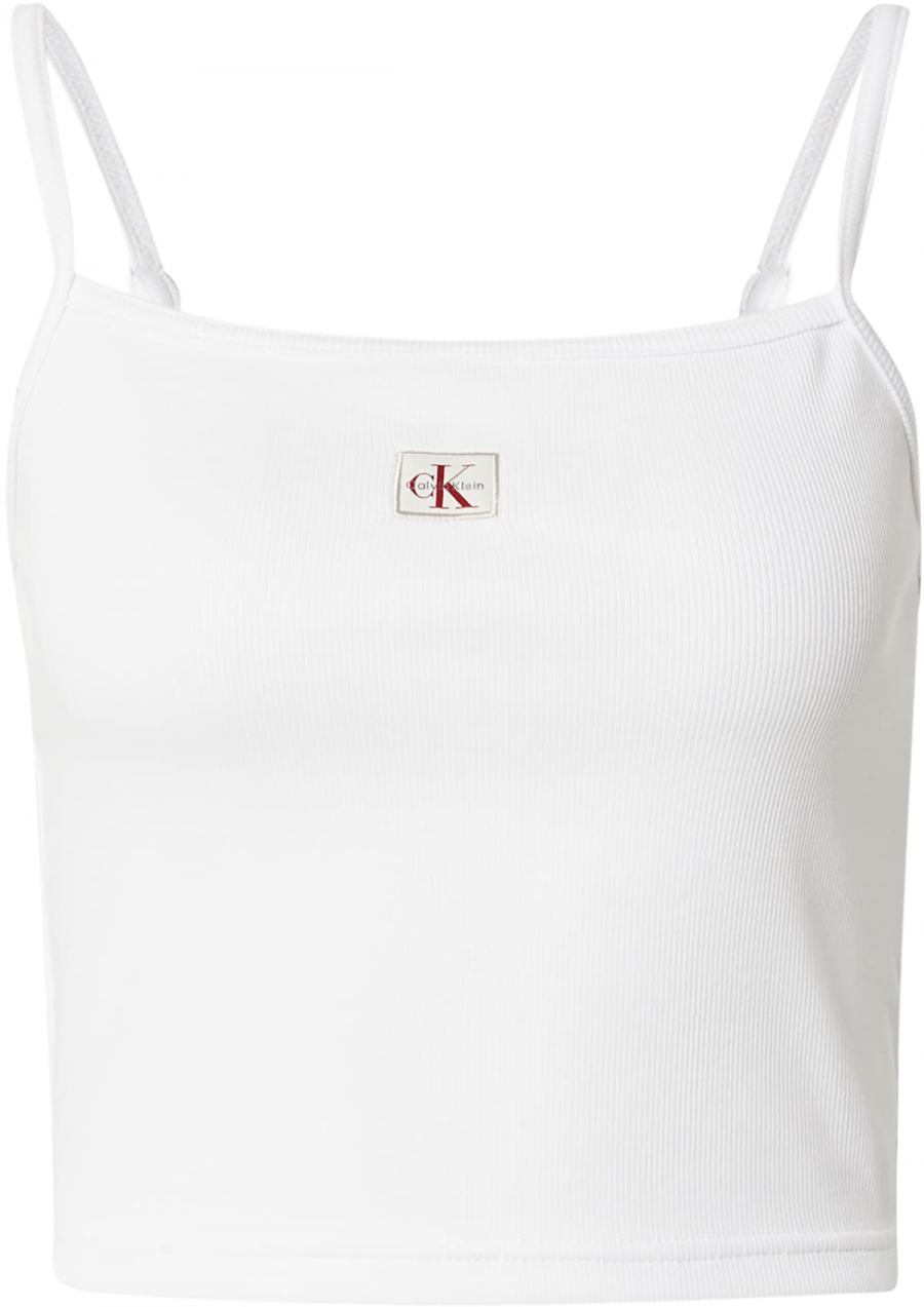 Calvin Klein Jeans Top  červená / biela
