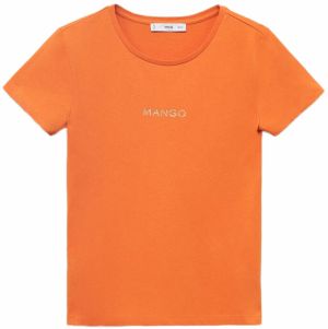 MANGO Tričko  oranžová