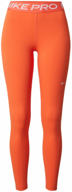 NIKE Športové nohavice 'Pro'  oranžová / biela