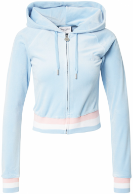 Juicy Couture Mikina  svetlomodrá / ružová / biela