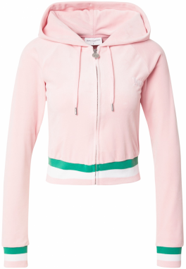 Juicy Couture Mikina  zelená / ružová / biela