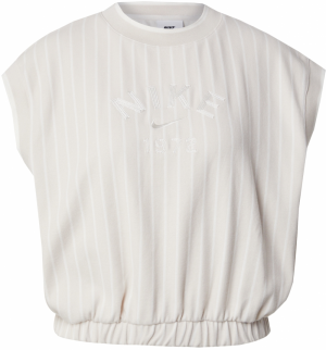 Nike Sportswear Tričko  béžová / šedobiela