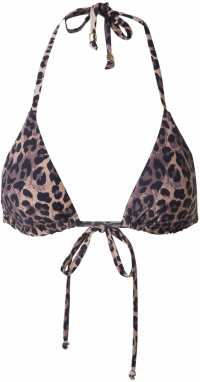Hunkemöller Bikinový top  hnedá / kapučíno / čierna