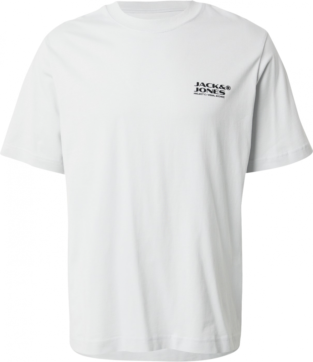JACK & JONES Tričko 'JCOCALMA'  modrá / svetlosivá / oranžová / čierna