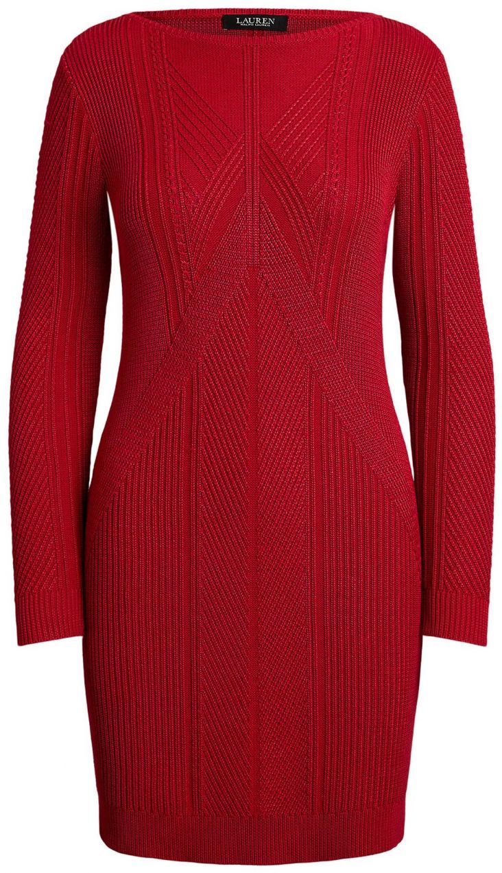 Lauren Ralph Lauren Pletené šaty  červená