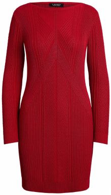 Lauren Ralph Lauren Pletené šaty  červená