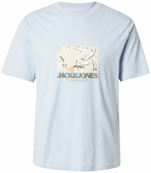 JACK & JONES Tričko  béžová / svetlomodrá / zelená / biela