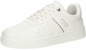 JACK & JONES Nízke tenisky 'JFWMAPLE'  strieborná / biela