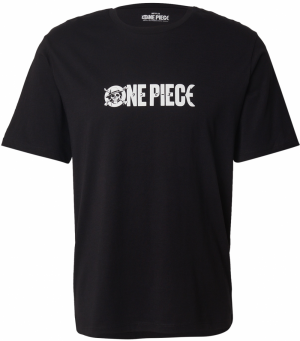 JACK & JONES Tričko 'JORONEPIECE'  čierna / biela