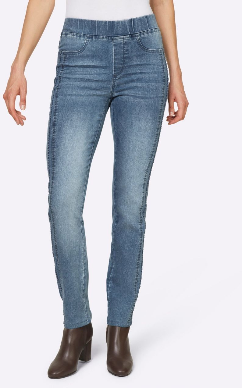 heine Jeggings  modrá denim