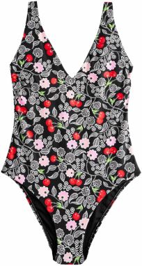 Next Jednodielne plavky 'Cath Kidston'  ružová / čerešňová / čierna / biela