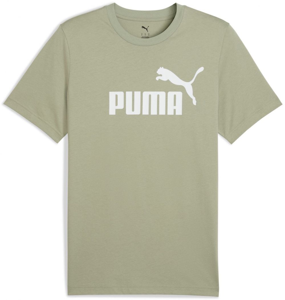 PUMA Funkčné tričko 'Ess No. 1'  pastelovo zelená / biela