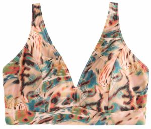 Next Bikinový top  béžová / zelená / červená / čierna