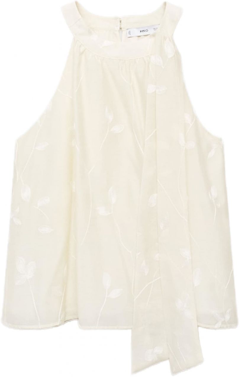 MANGO Top 'TANIA'  nebielená / biela