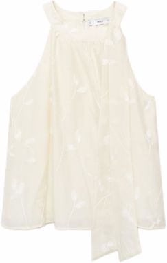 MANGO Top 'TANIA'  nebielená / biela