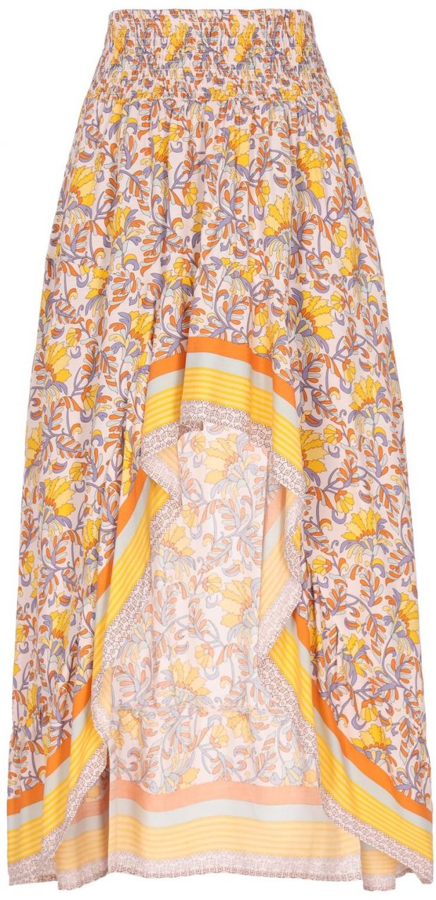 Usha Sukňa 'Fashion Look'  žltá / fialová / oranžová / pastelovo ružová