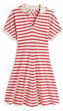 TOMMY HILFIGER Šaty  červená / biela