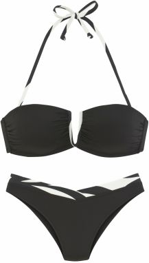 FRENCH CONNECTION Bikiny  čierna / biela