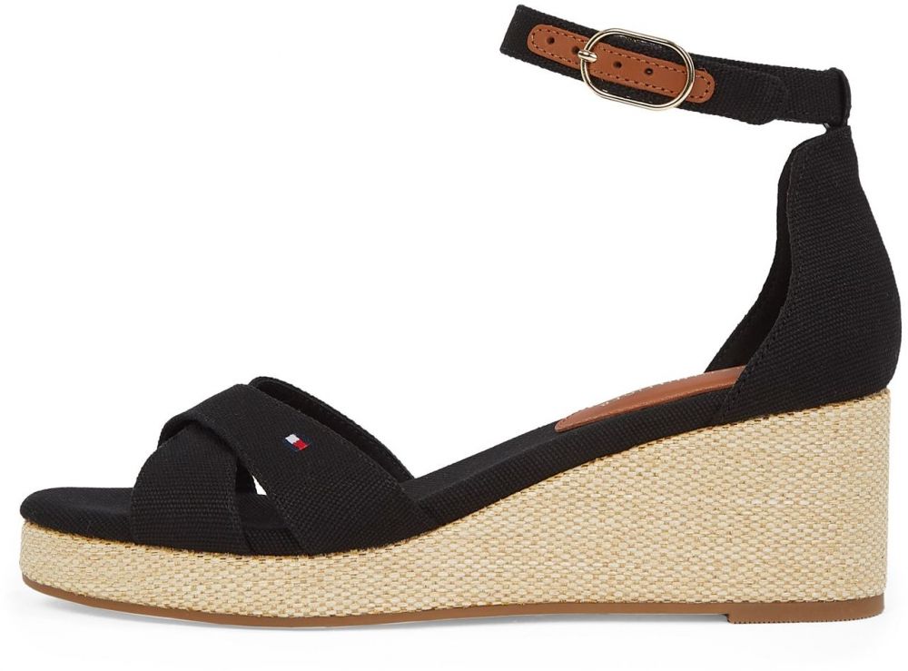 TOMMY HILFIGER Sandále  karamelová / čierna