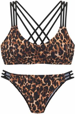 Bruno Banani Bikiny  hnedá / brokátová / čierna