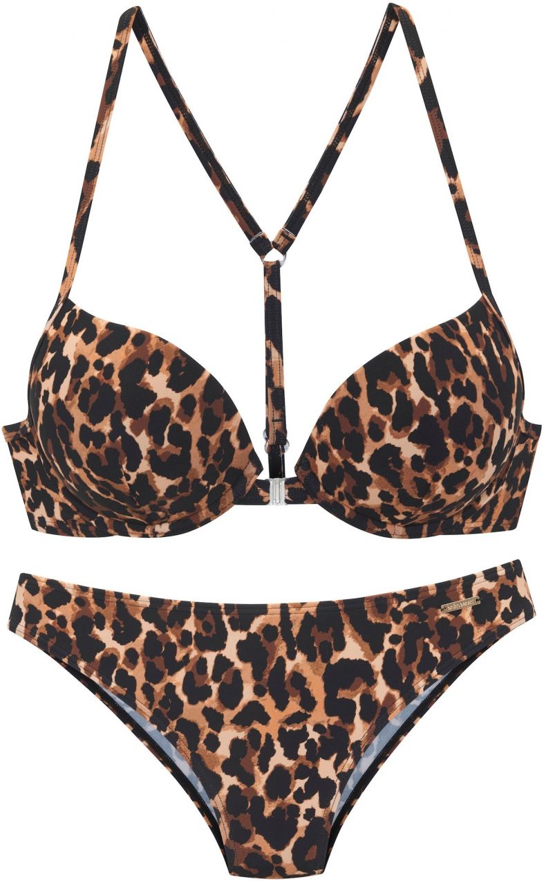 Bruno Banani Bikiny  béžová / hnedá / čierna