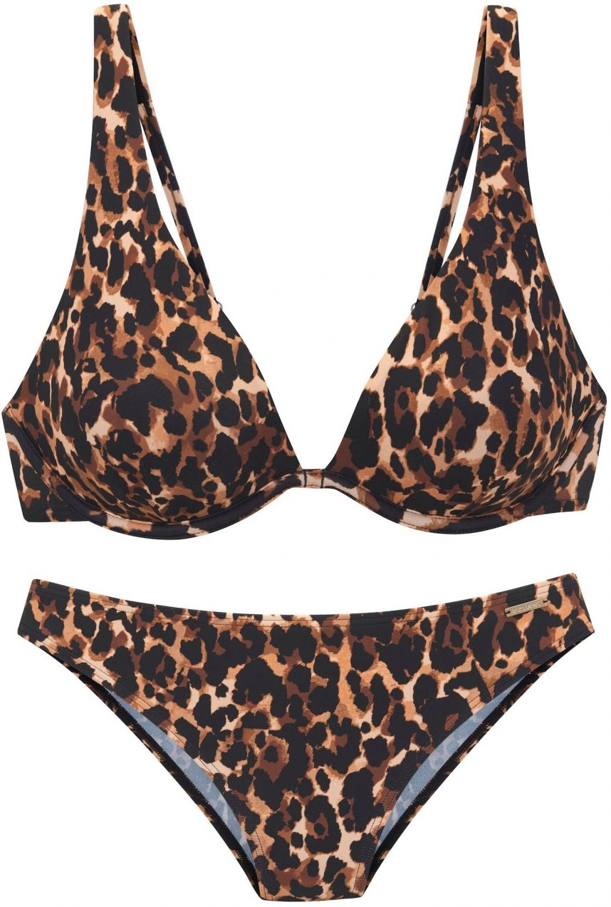 Bruno Banani Bikiny  svetlobéžová / hnedá / čierna