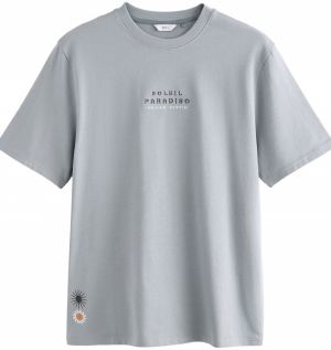 Next Tričko  svetlomodrá / oranžová / čierna / biela