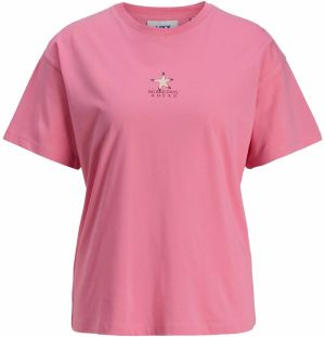 JJXX Tričko  krémová / svetlomodrá / svetloružová / rubínová