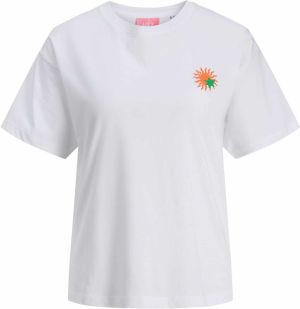 JJXX Tričko  svetlomodrá / zelená / oranžová / biela