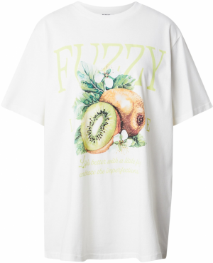 Monki Tričko  béžová / limetová / kiwi / biela