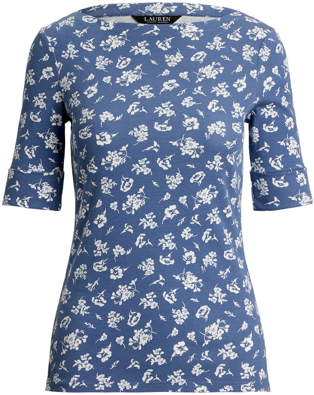 Lauren Ralph Lauren Tričko  modrá / biela