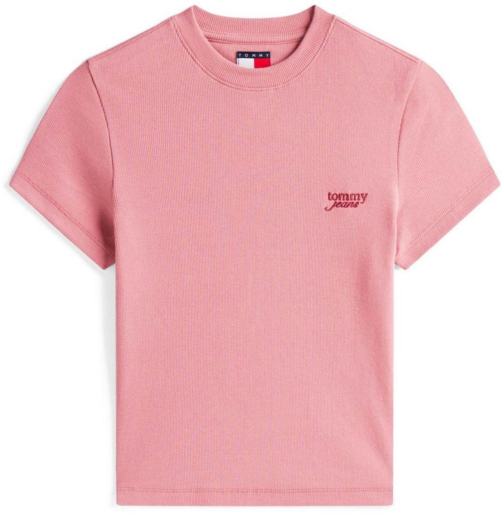 Tommy Jeans Tričko  ružová / purpurová