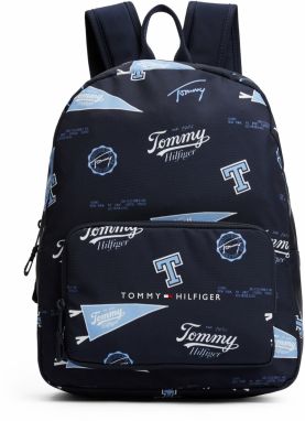 TOMMY HILFIGER Batoh 'ESSENTIAL'  modrá / svetlomodrá / biela