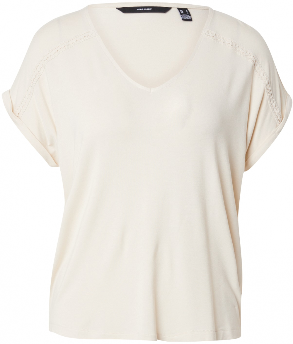 VERO MODA Tričko 'VMVANESSA'  krémová