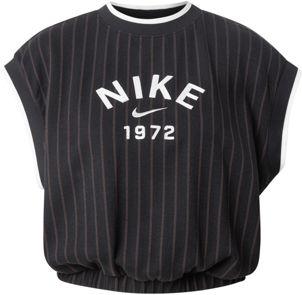 Nike Sportswear Tričko  tmavosivá / čierna / biela