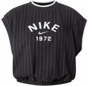 Nike Sportswear Tričko  tmavosivá / čierna / biela