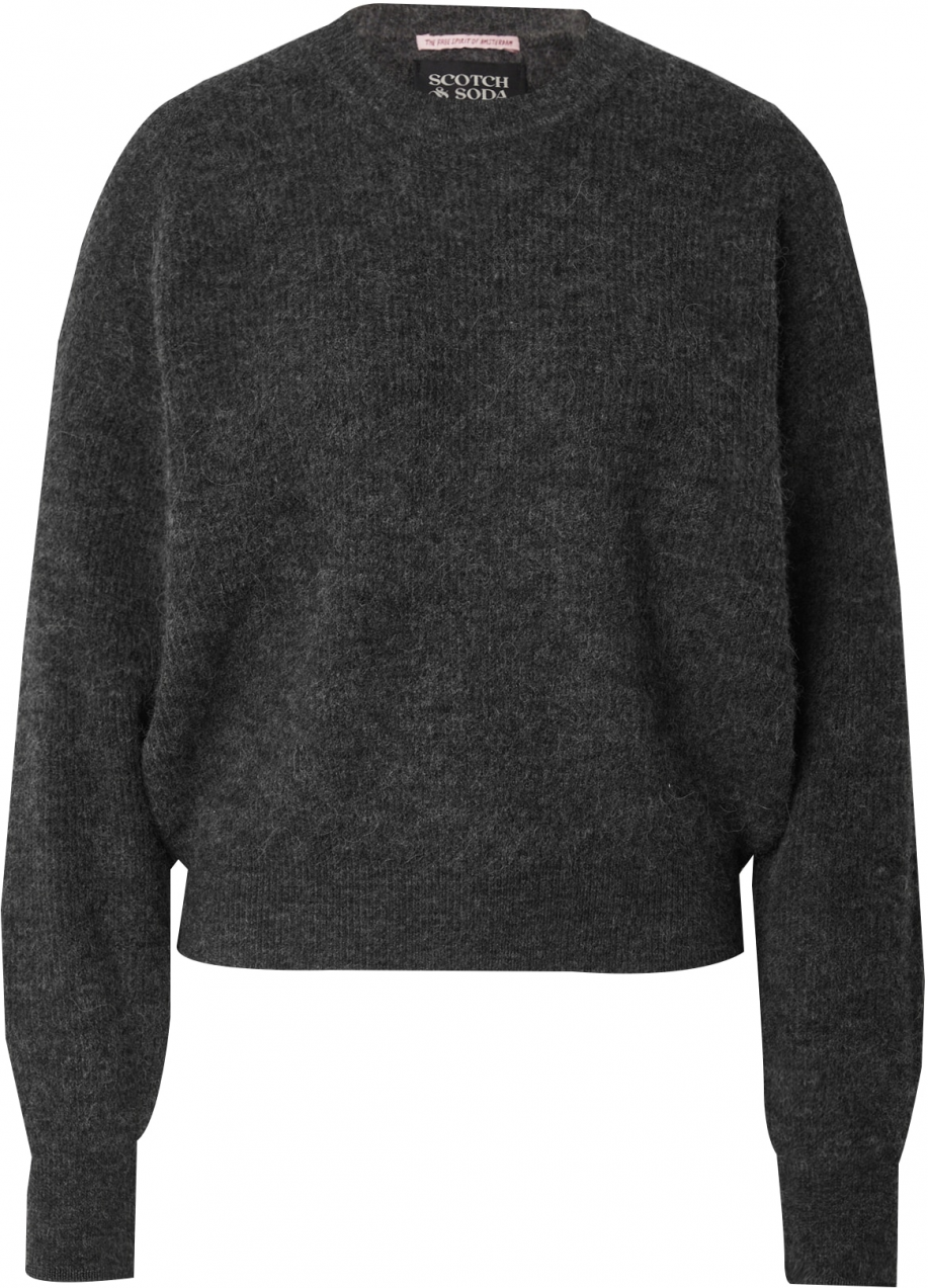 SCOTCH & SODA Sveter 'CORE FUZZY'  antracitová
