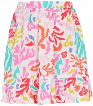 swirly Sukňa 'Young Fashion'  tyrkysová / tmavooranžová / svetloružová / biela