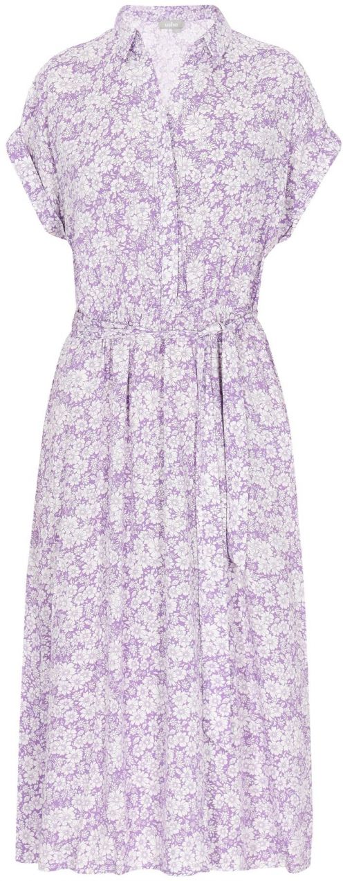 FELIPA Košeľové šaty 'Classic Look'  fialová / biela