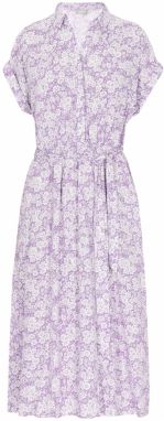 FELIPA Košeľové šaty 'Classic Look'  fialová / biela
