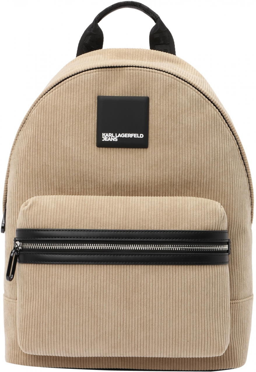 KARL LAGERFELD JEANS Batoh  piesková / čierna