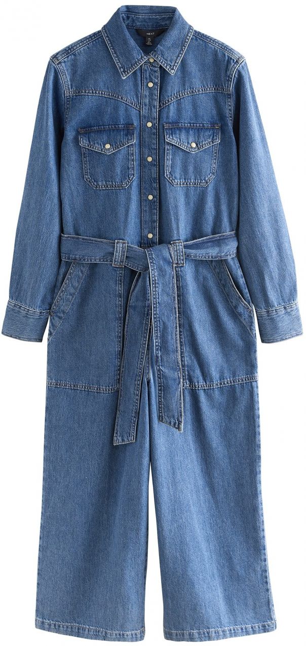 Next Overal  modrá denim