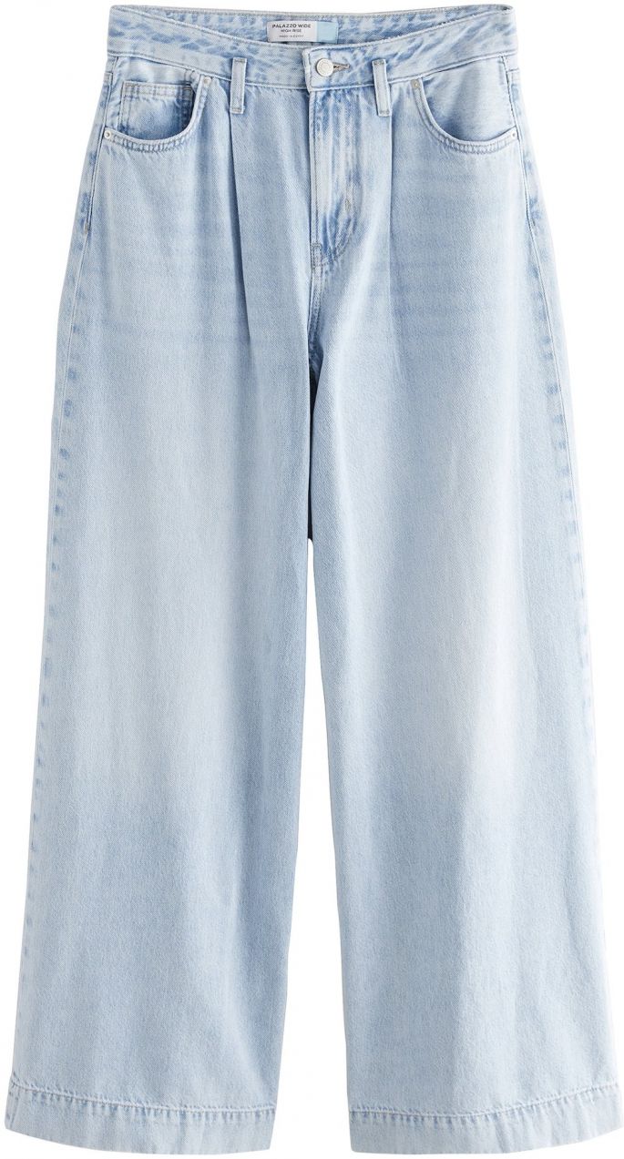 Next Plisované rifle  modrá denim