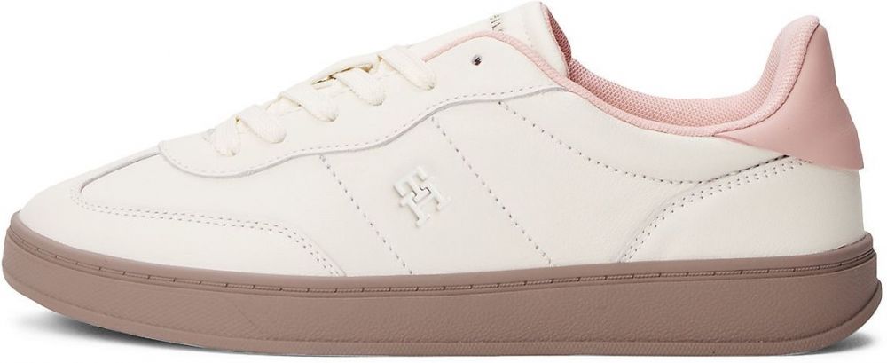 TOMMY HILFIGER Nízke tenisky 'Premium Heritage'  ružová / biela