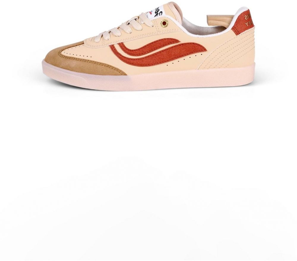 Genesis Footwear Nízke tenisky 'G-Volley Rust Serial'  telová / tmavobéžová / červená