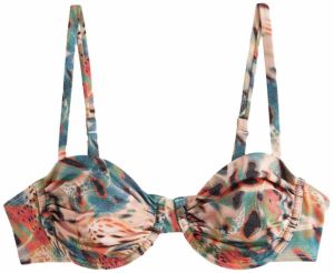 Next Bikinový top  svetlomodrá / oranžová / pastelovo ružová / čierna