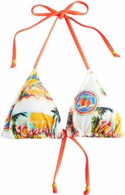 Next Bikinový top  krémová / vodová / šafránová / tmavozelená